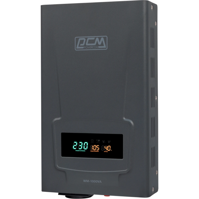 Стабилизатор напряжения POWERCOM 800Вт 1000ВА графитовый WM-1000VA