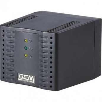 Стабилизатор напряжения POWERCOM TCA-1200 1200VA/600W черный